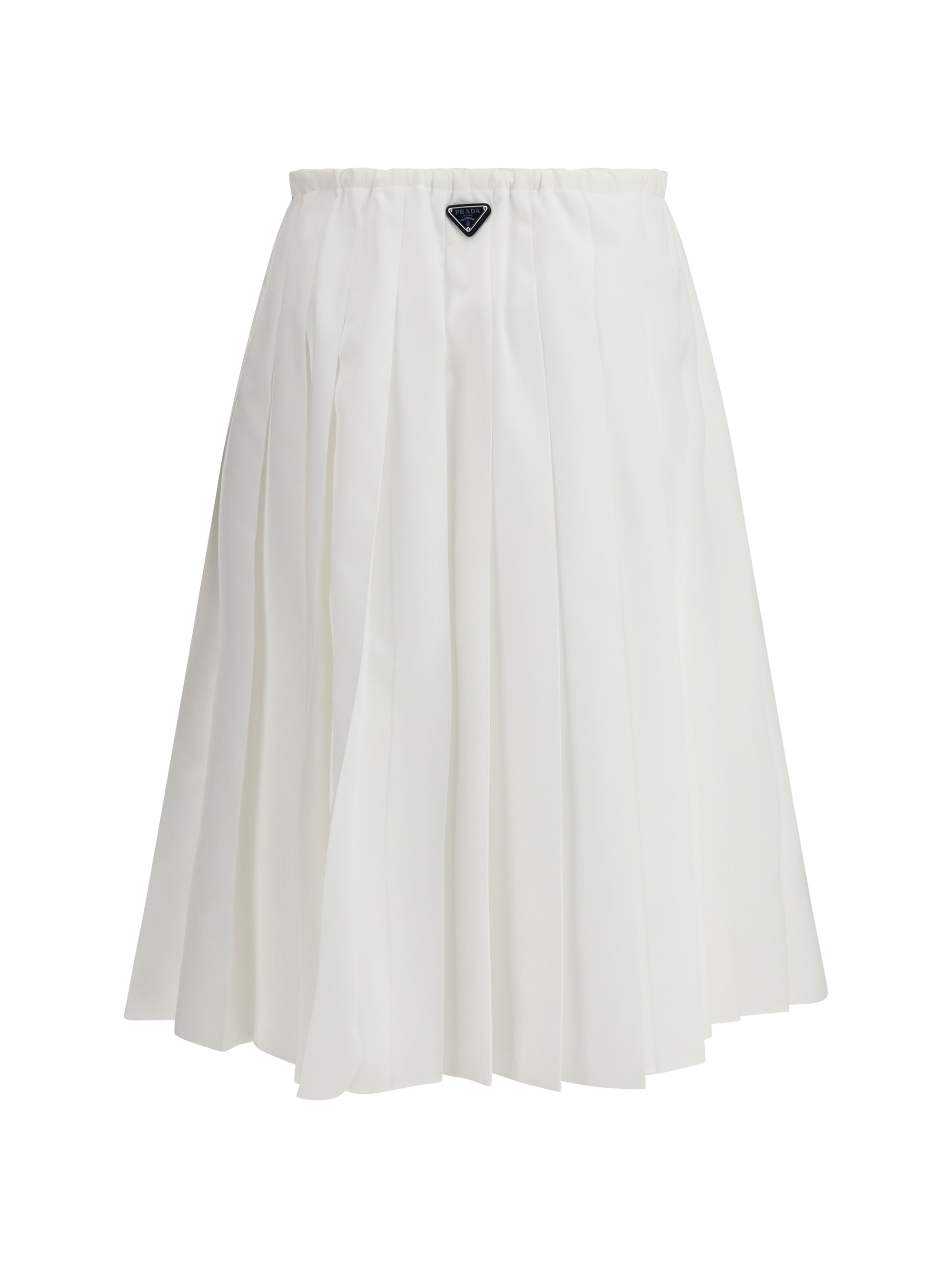 pleated jersey skirt