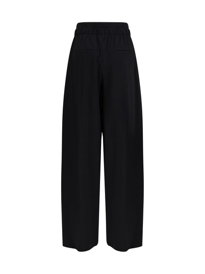 MAX MARA SPORTMAX 38 wide stretch wool trousers