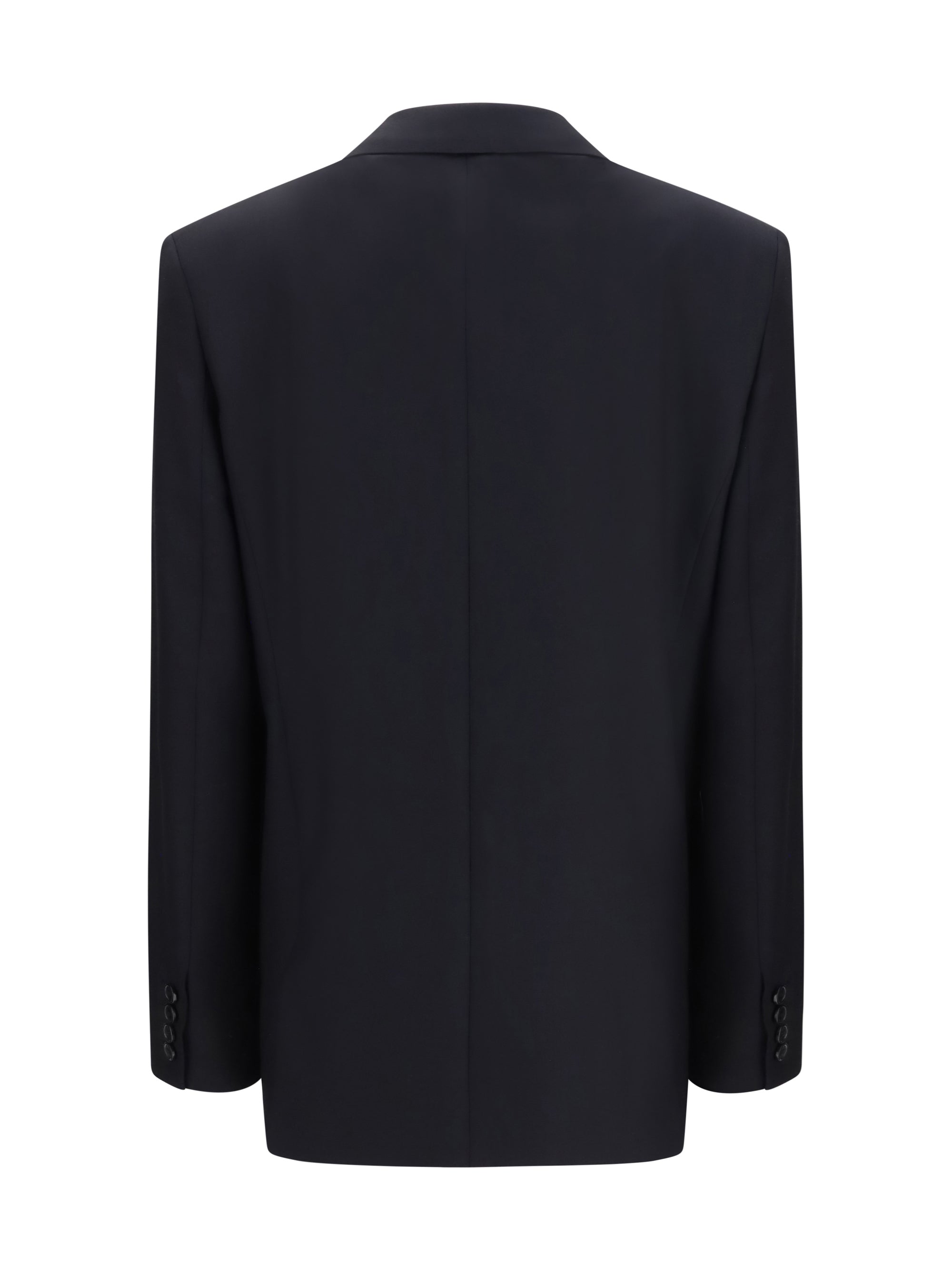 isani double-breasted virgin wool blazer