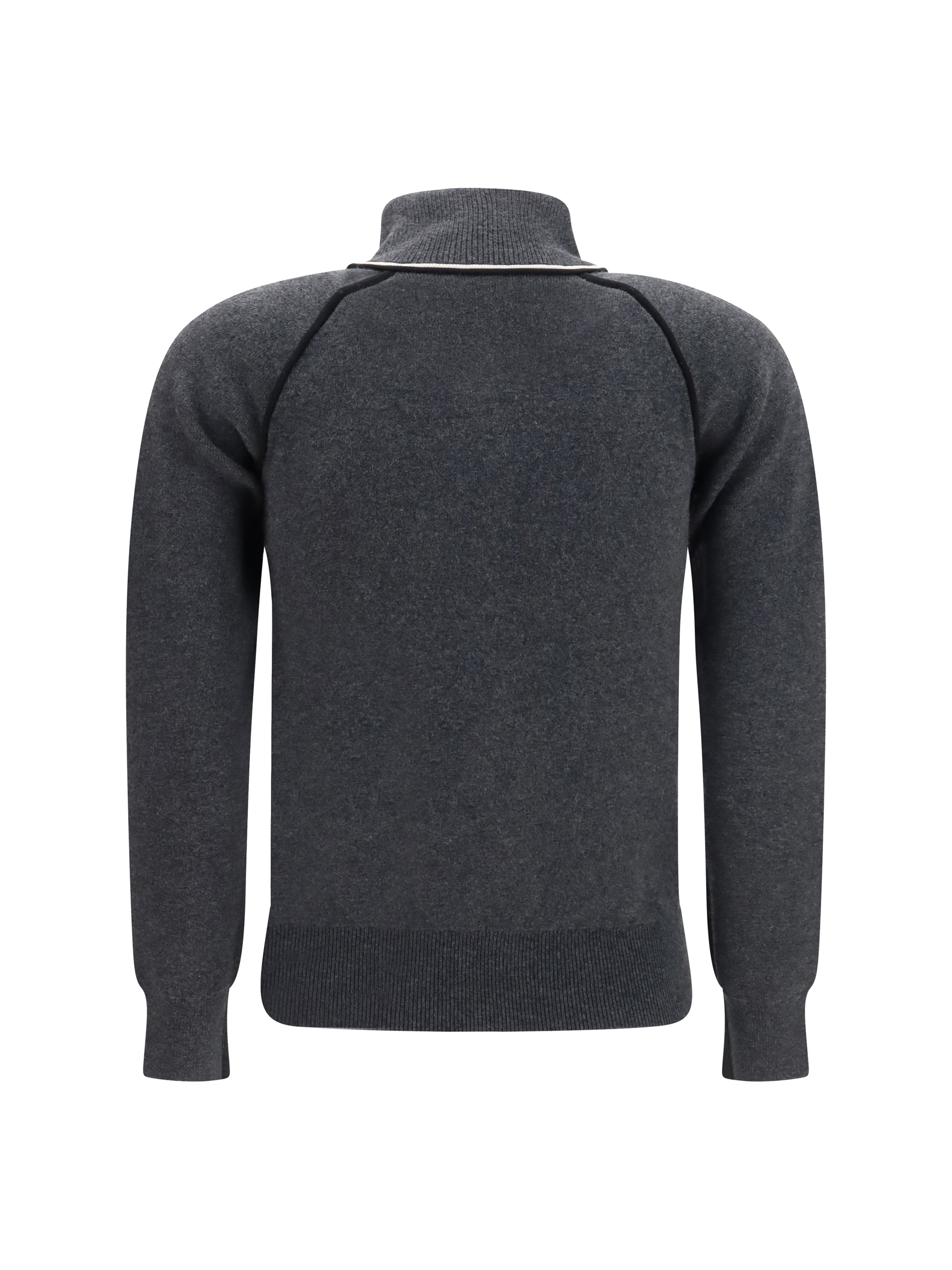 lanya logo and zip cardigan