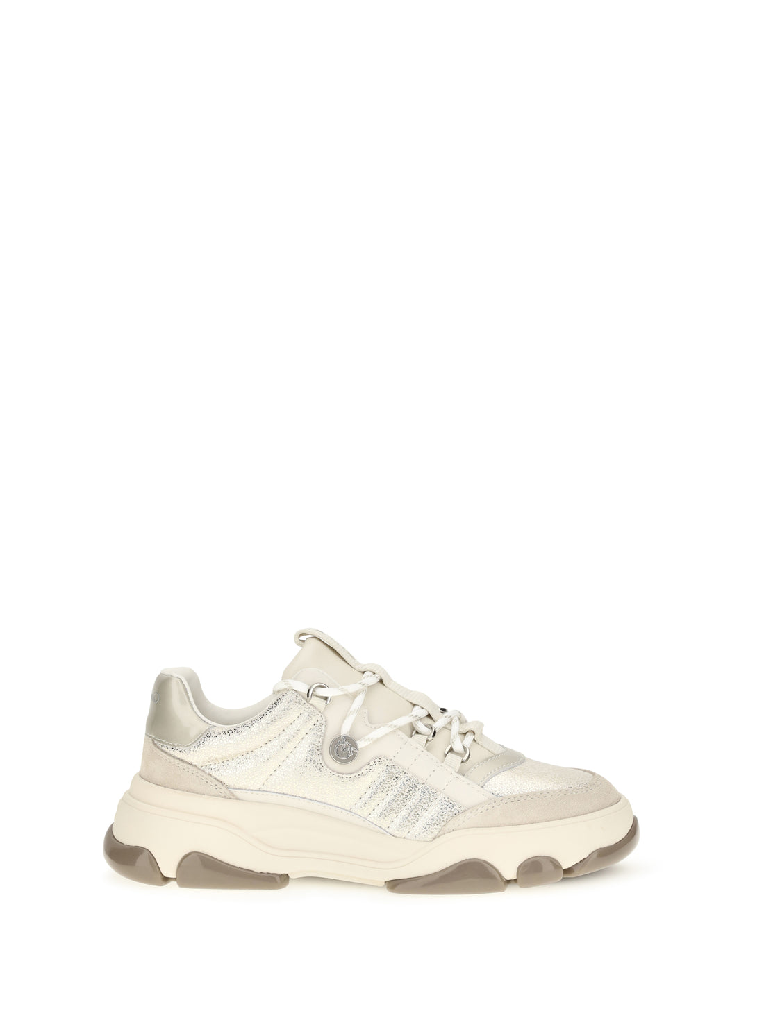 PINKO 36 athena leather sneakers with sequin details
