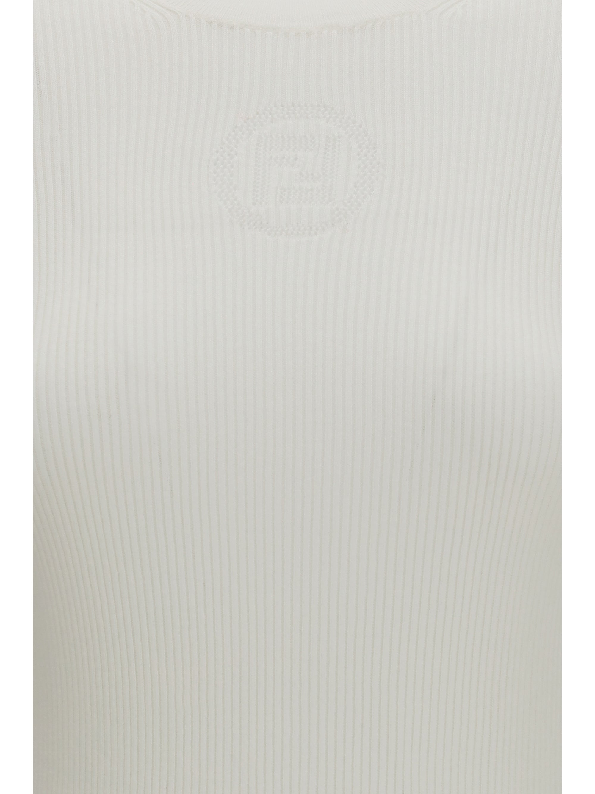 short-sleeve cotton sweater