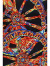 carretto print charmeuse dress