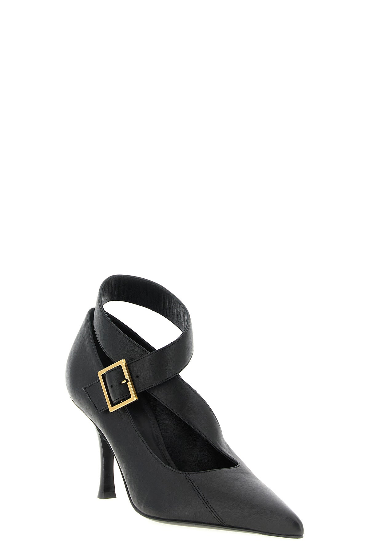 sloan pointed pumps in lamb leather
