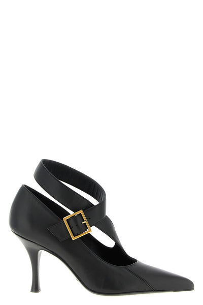 sloan pointed pumps in lamb leather