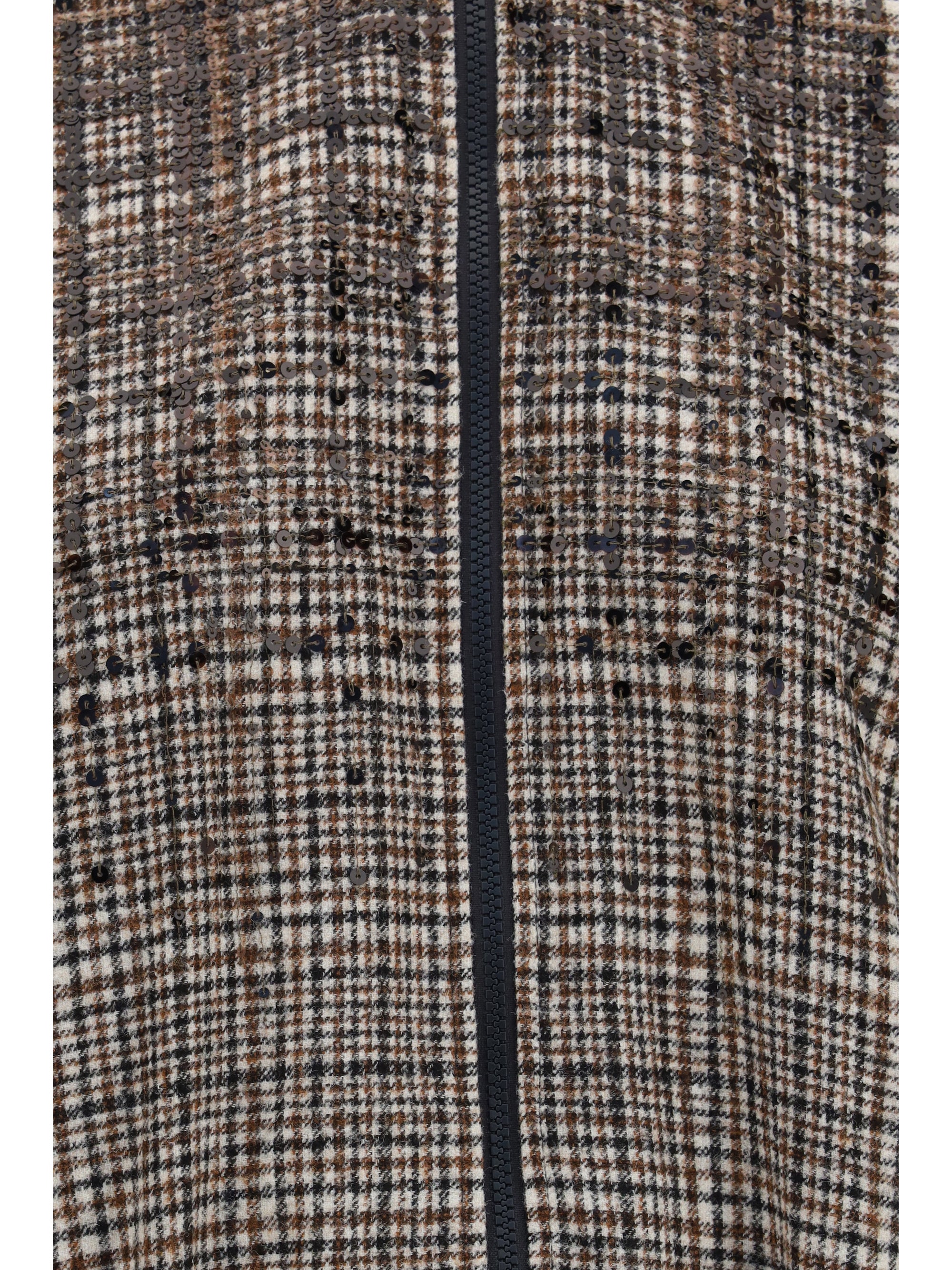 padded jacket with sequin details