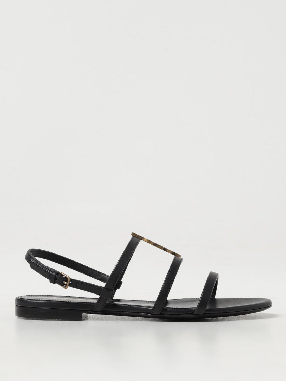 saint-laurent-woman-s-flat-sandals-652758bdatt-black