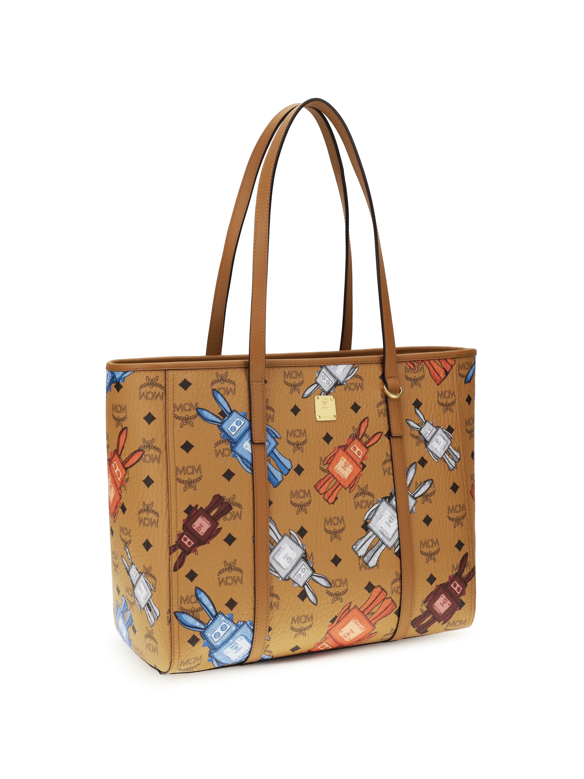 toni printed canvas tote bag