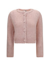 chunky knit cardigan with buttons