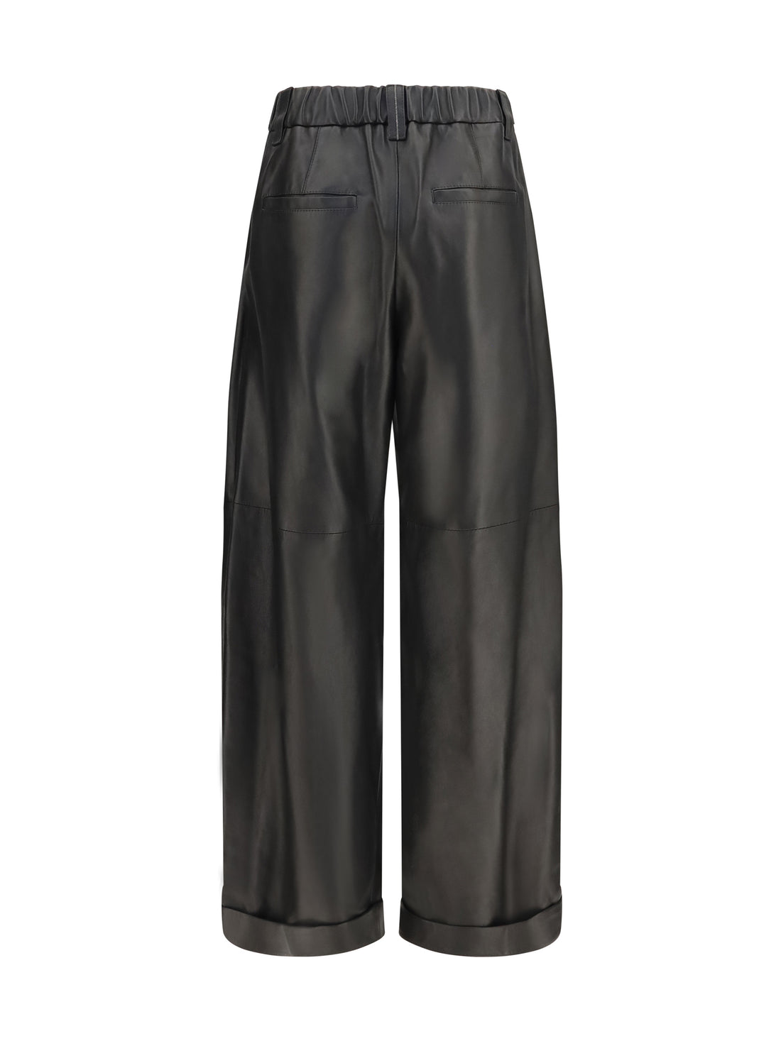 BRUNELLO CUCINELLI 40 baggy nappa leather pants