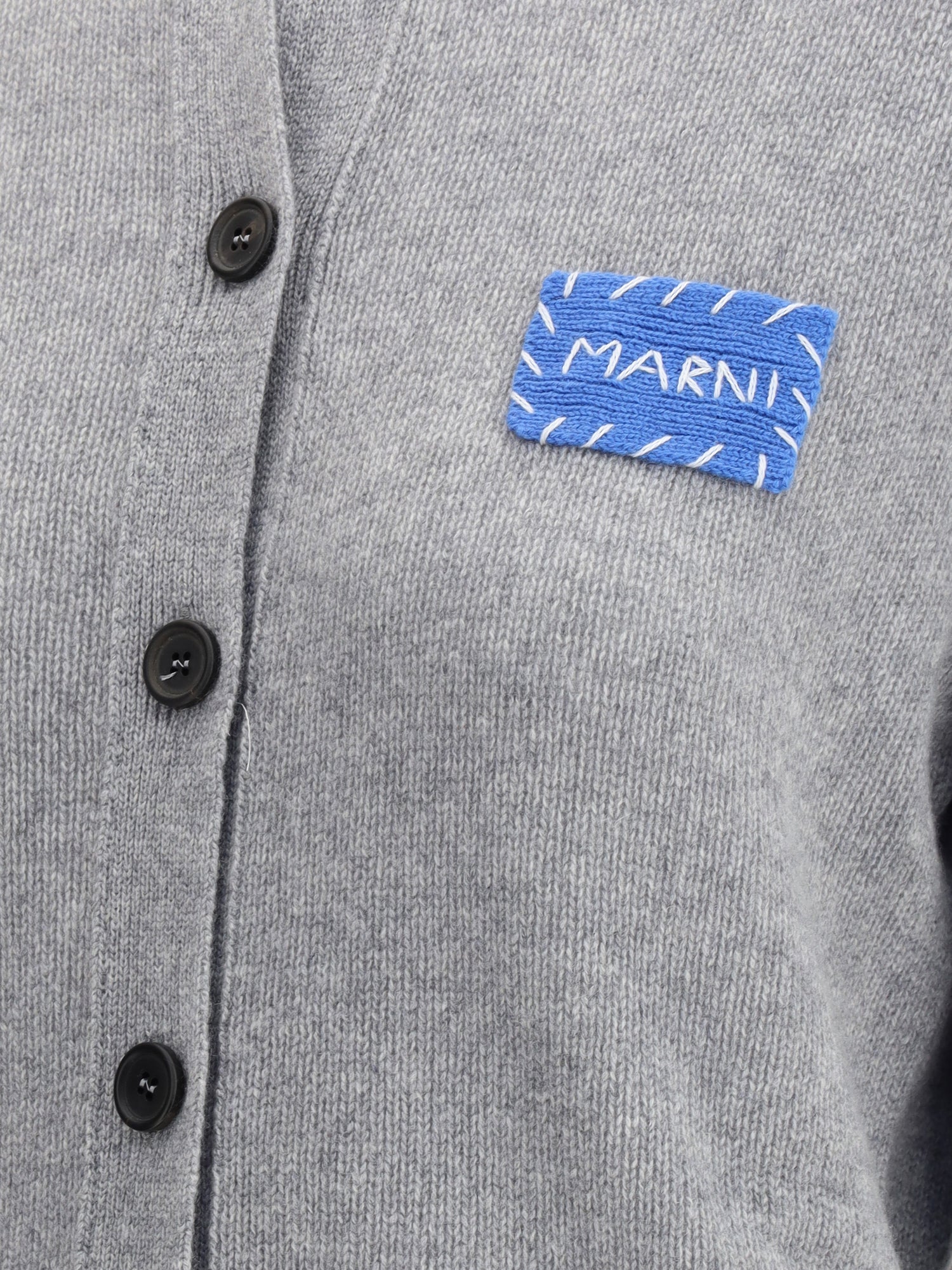 MARNI 42 cashmere cardigan with patch