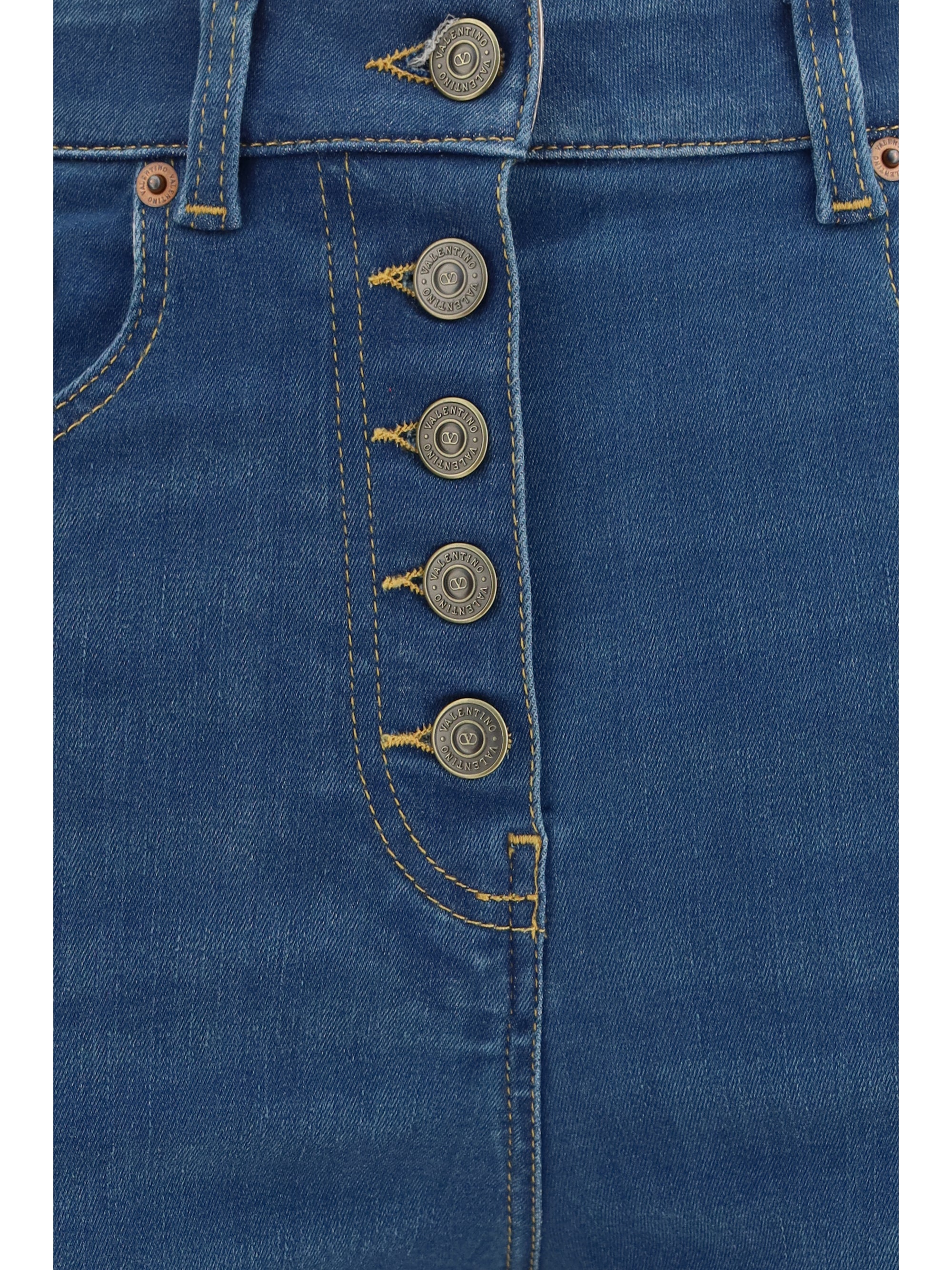 fitted jeans with lace details