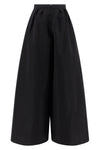 palazzo pants in shiny silk faille