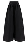 palazzo pants in shiny silk faille