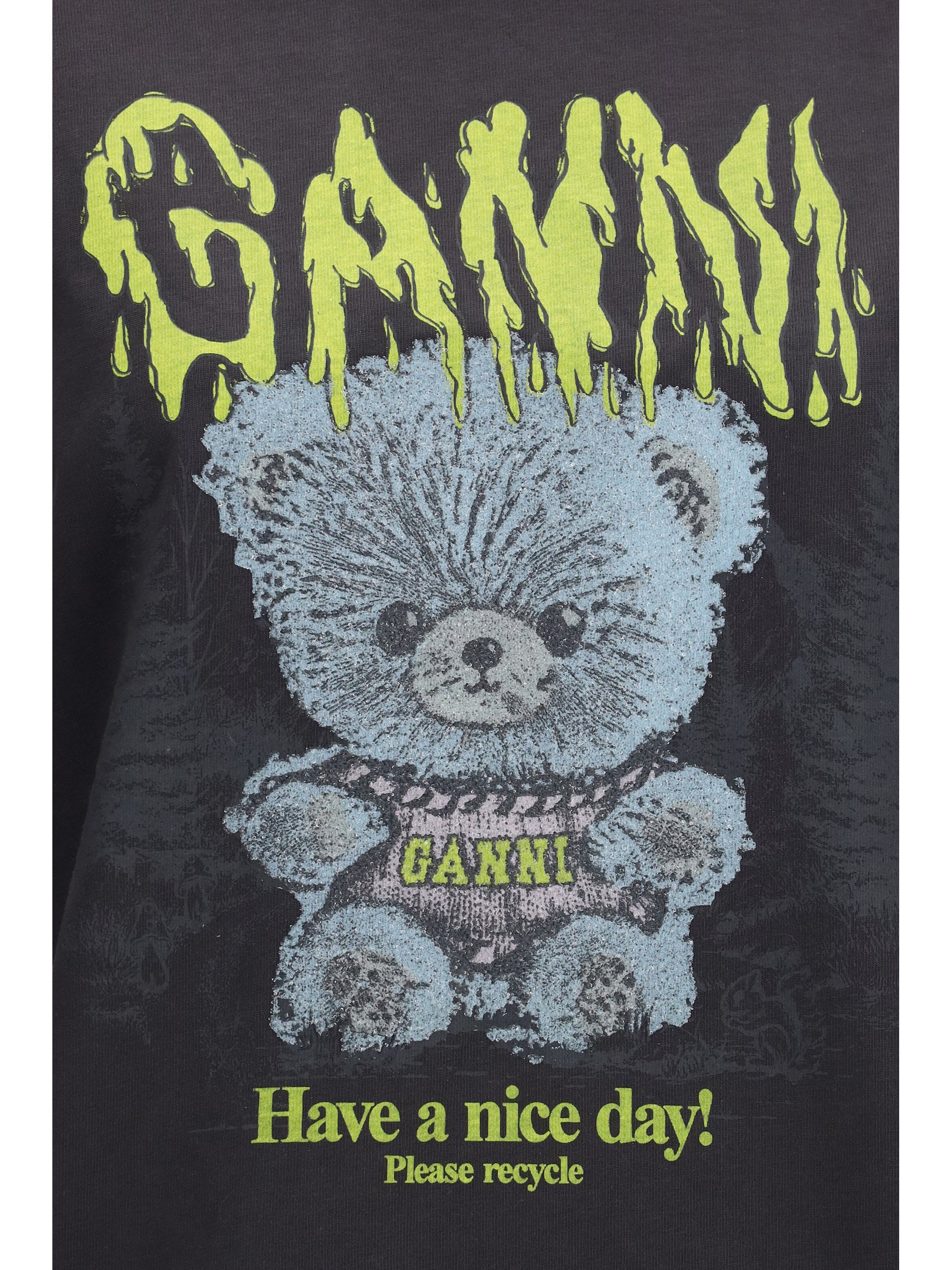 forest teddy graphic t-shirt