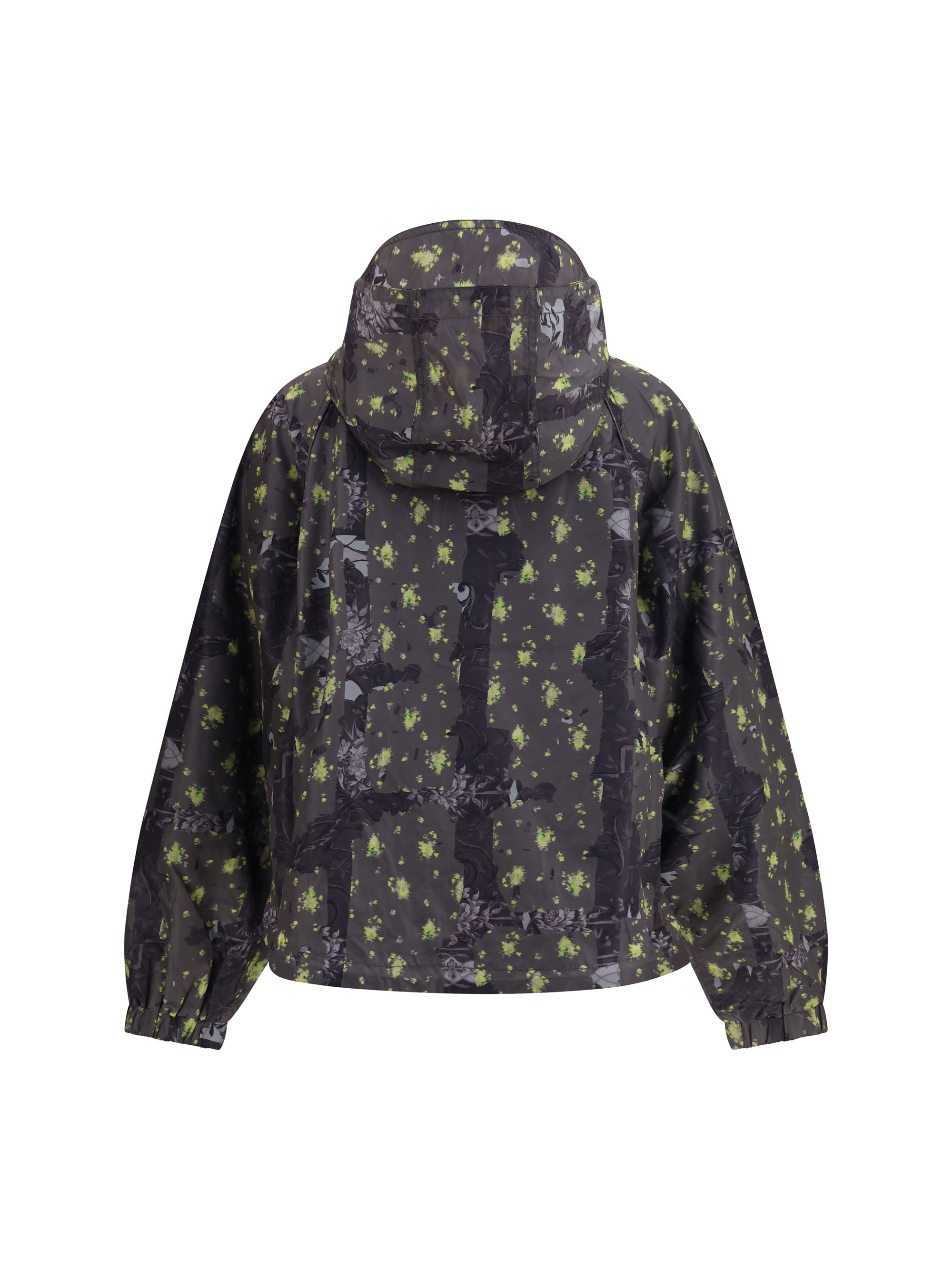 ultralight nylon jacket with floral print