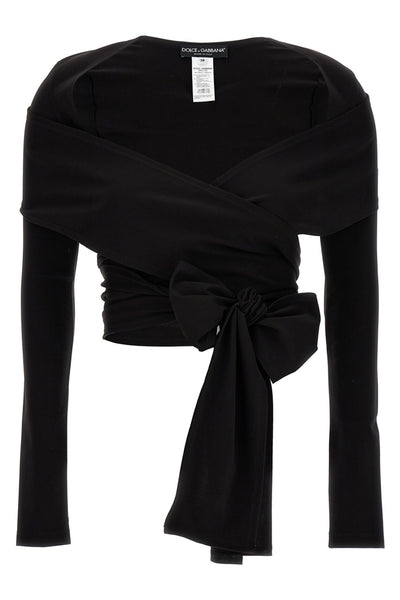 kim dolce&gabbana stretch fabric top