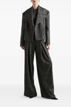 striped wool blazer