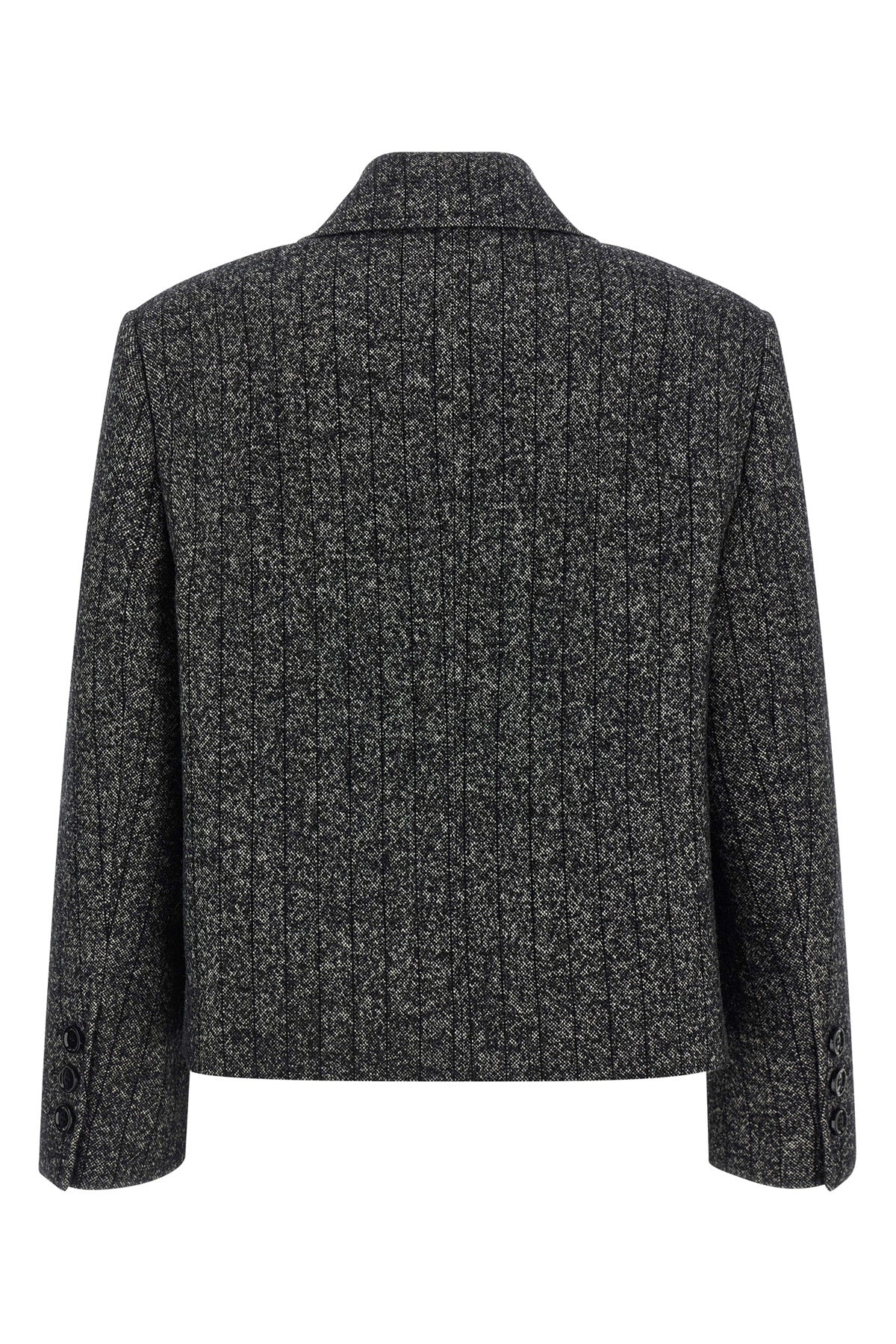 striped wool blazer