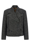 striped wool blazer