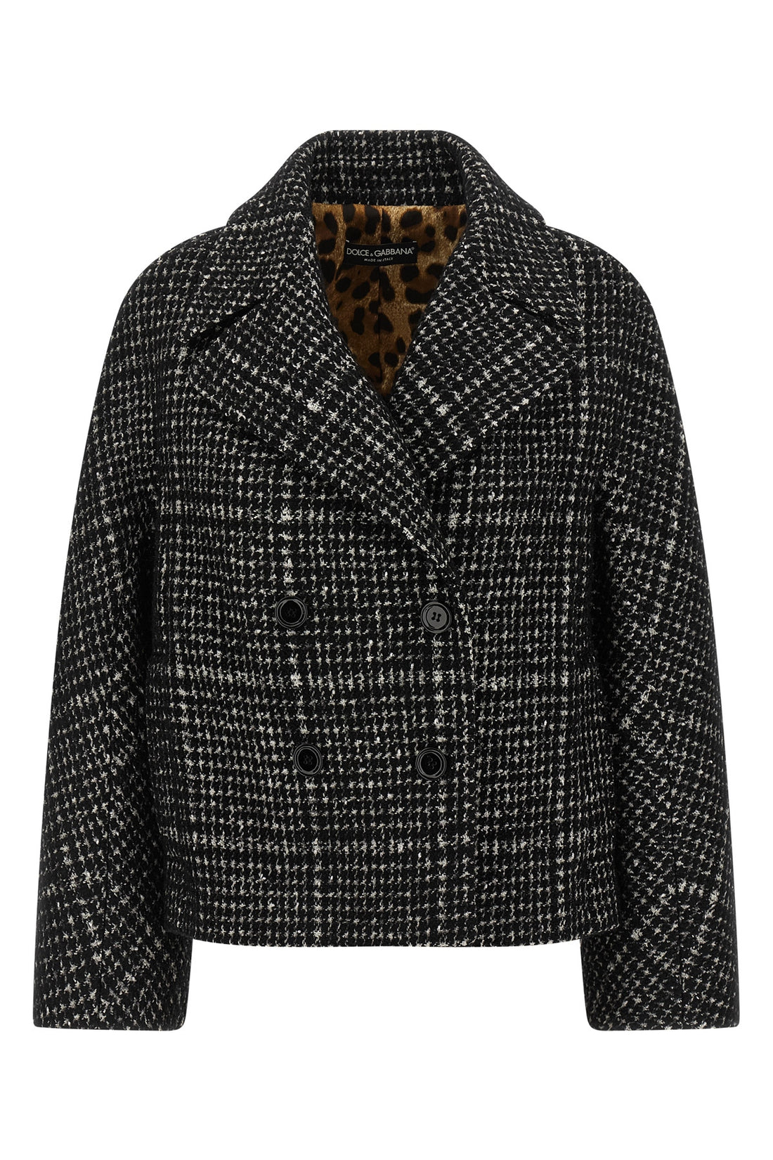 DOLCE &amp; GABBANA 38 houndstooth patterned virgin wool