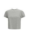 short-sleeve t-shirt with central logo print