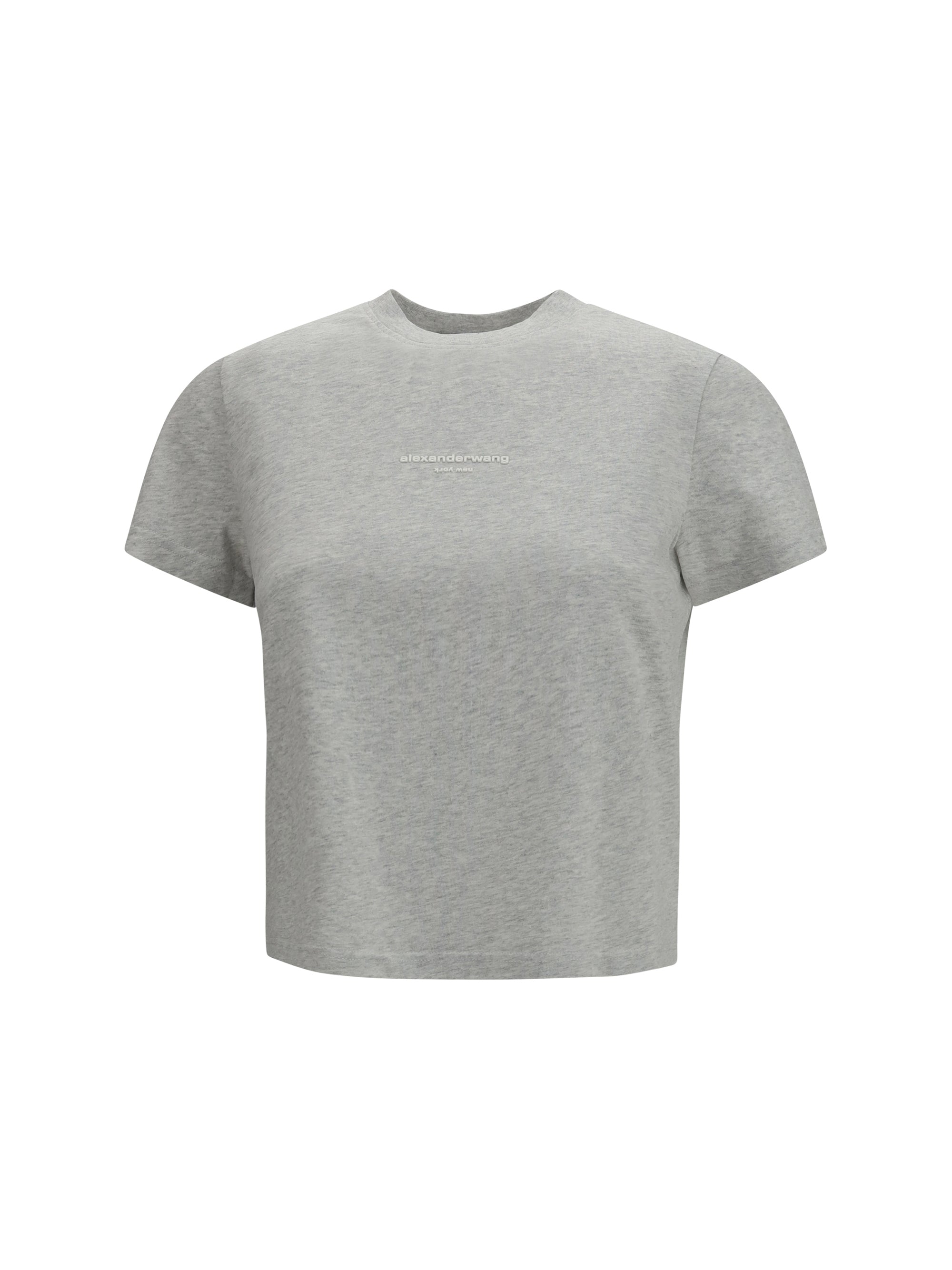 short-sleeve t-shirt with central logo print