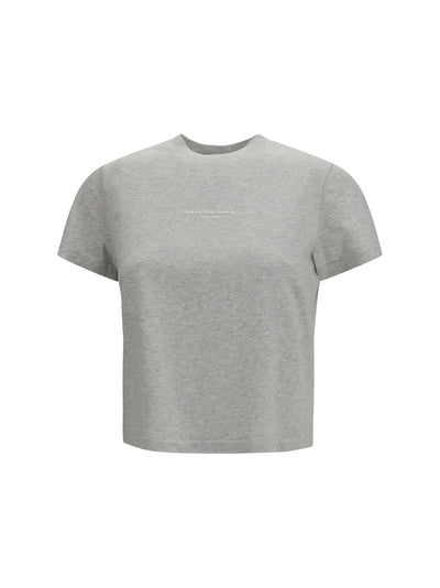 short-sleeve t-shirt with central logo print