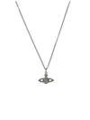mini bas relief orb pendant necklace