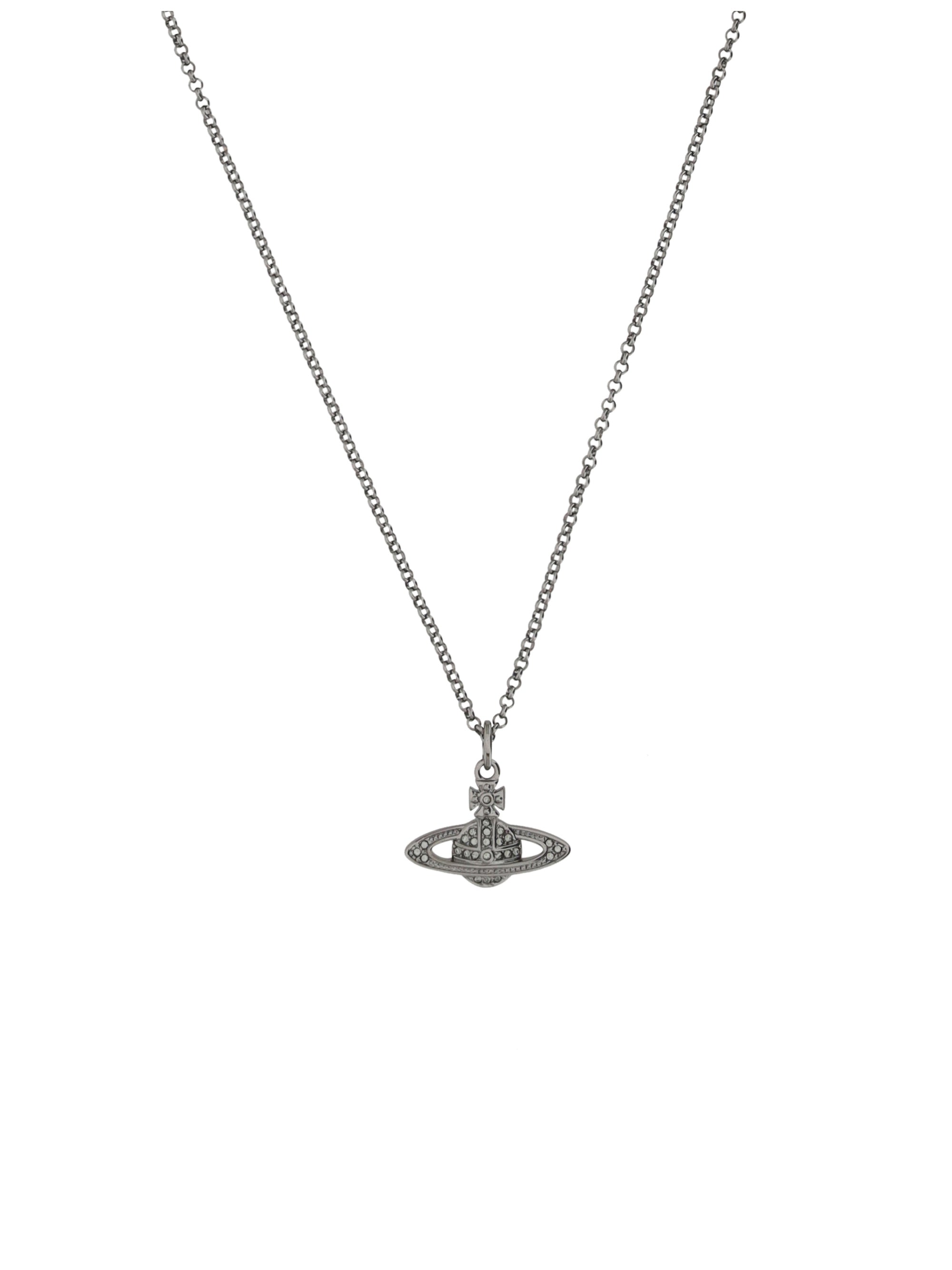mini bas relief orb pendant necklace