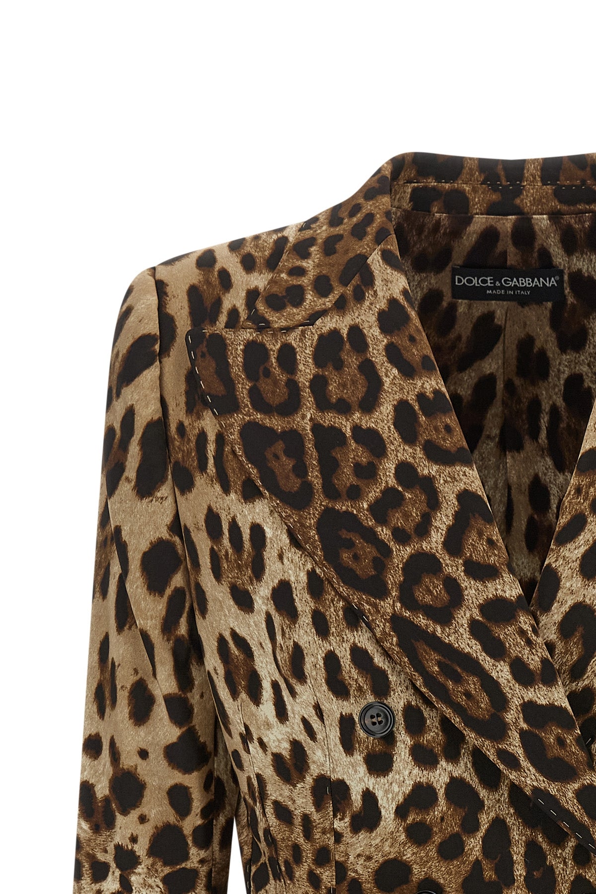 the dolce&gabbana blazer redefines the codes of tailoring through a bold all-ove