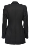 turlington double-breasted wool canvas blazer