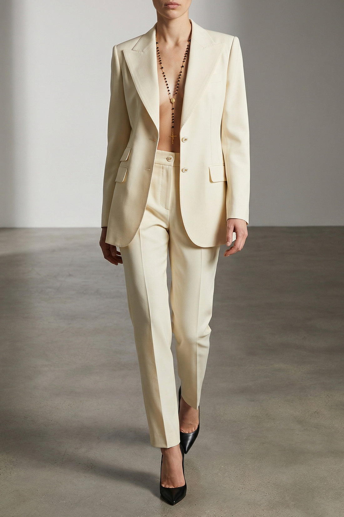 DOLCE &amp; GABBANA 40 single-breasted turlington wool gabardine blazer