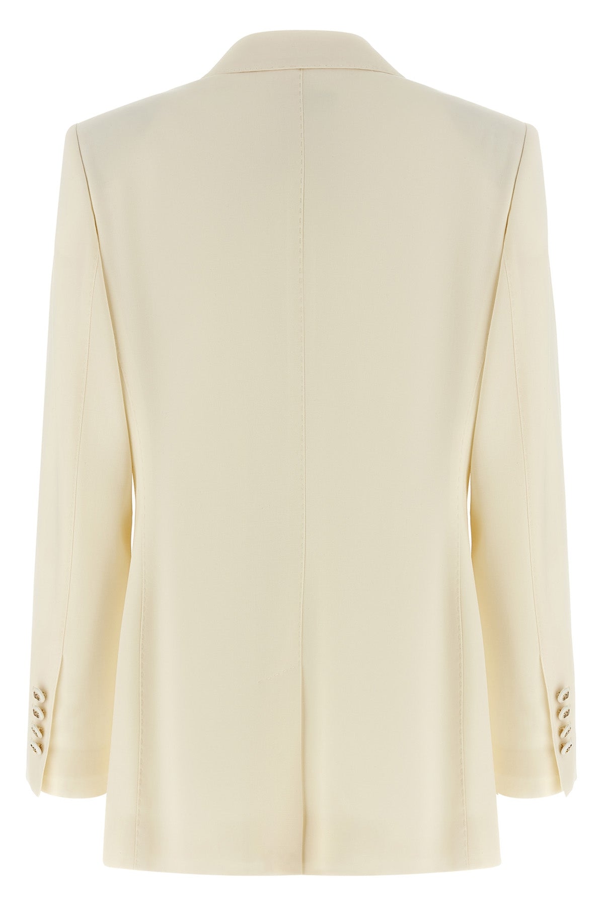 single-breasted turlington wool gabardine blazer