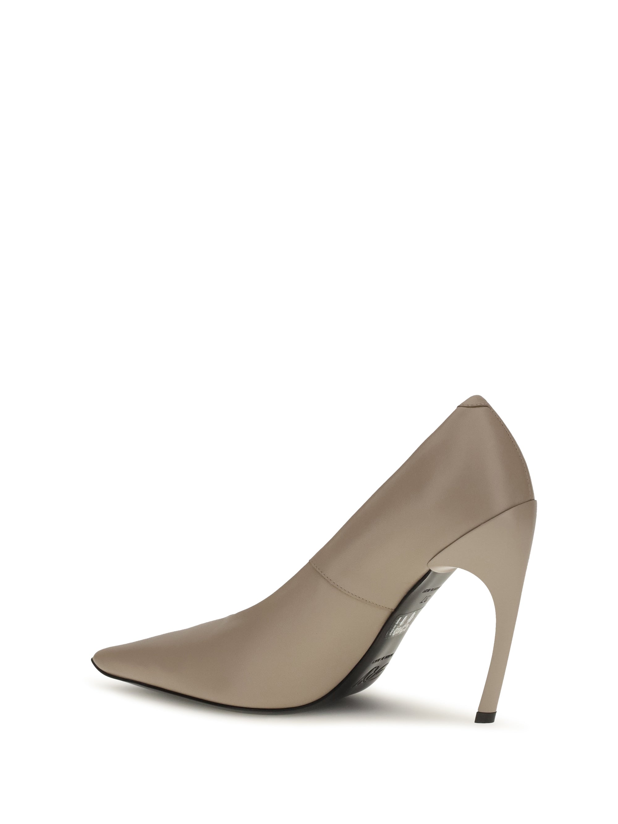 choc leather pumps