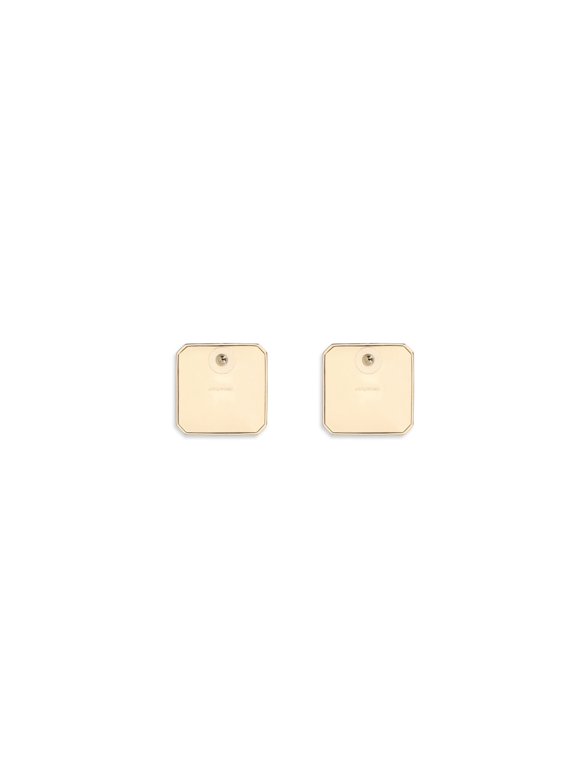 square enamel earrings