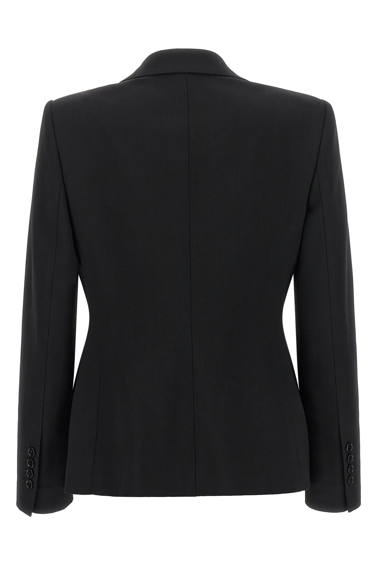 the dolce&gabbana turlington blazer in black micro cane defines a rigorous and