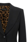the dolce&gabbana turlington blazer in black micro cane defines a rigorous and