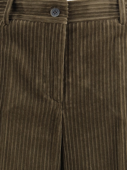 P.A.R.O.S.H. L straight ribbed trousers