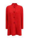 single-breasted compact drap coat