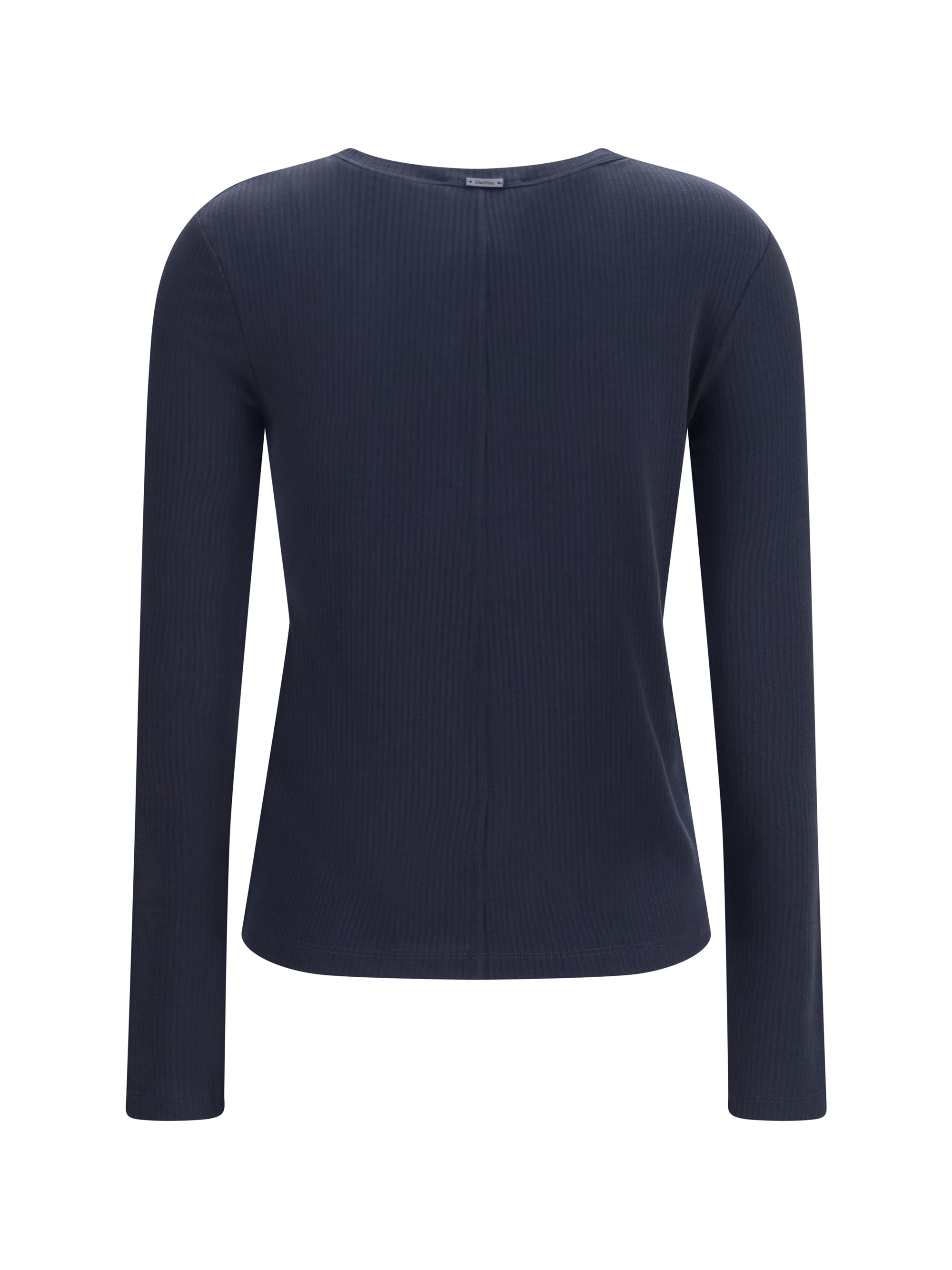 ribbed long-sleeve sweater