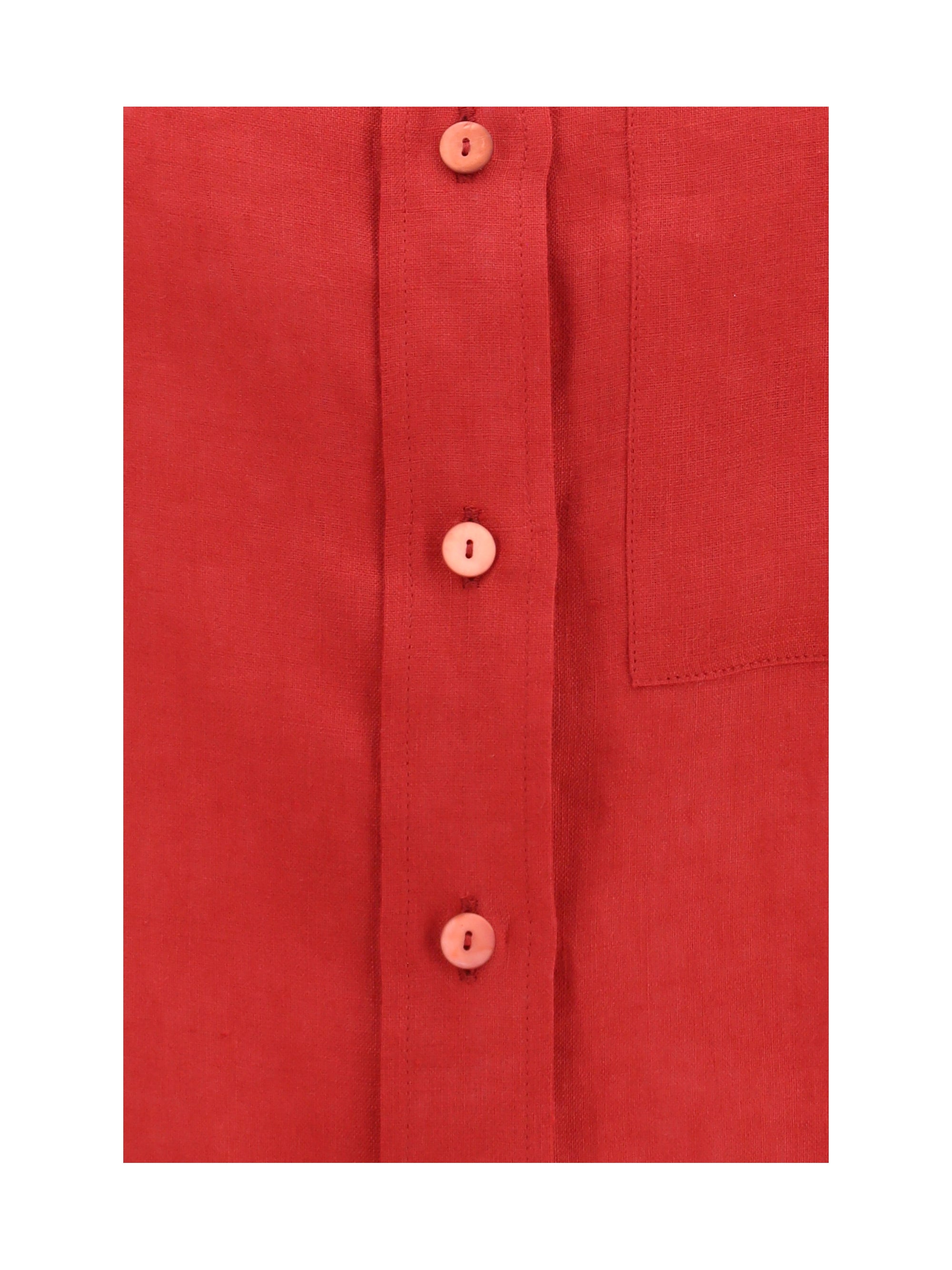 long-sleeved linen shirt