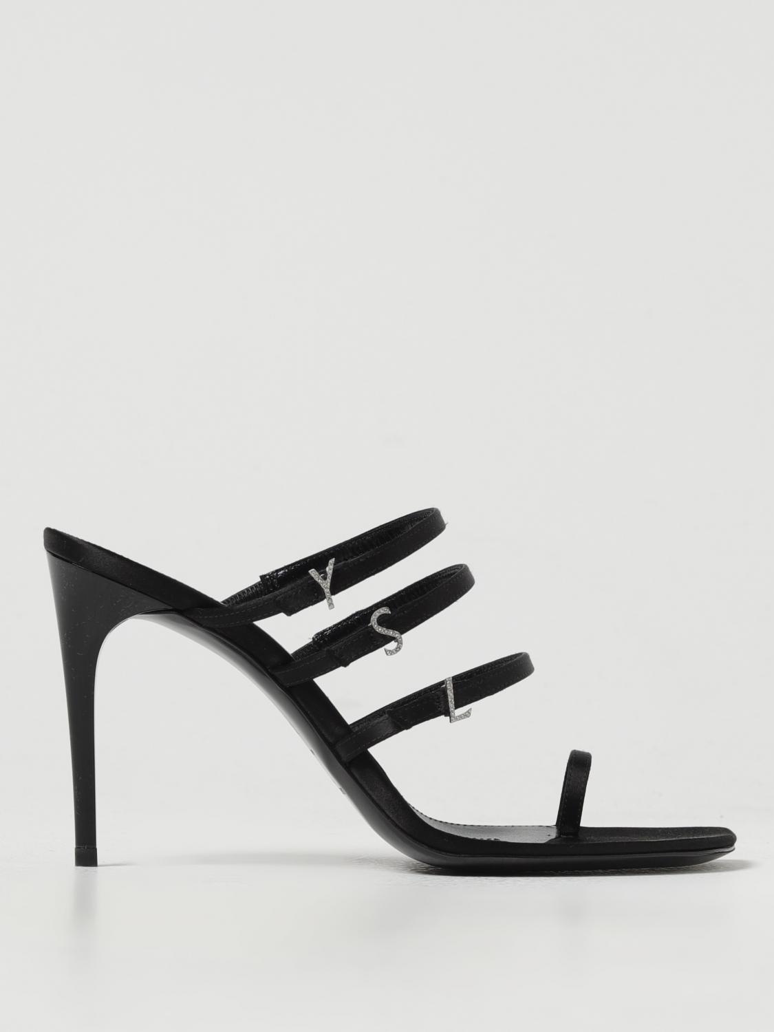 saint-laurent-woman-s-heeled-sandals-7752149qnag-black