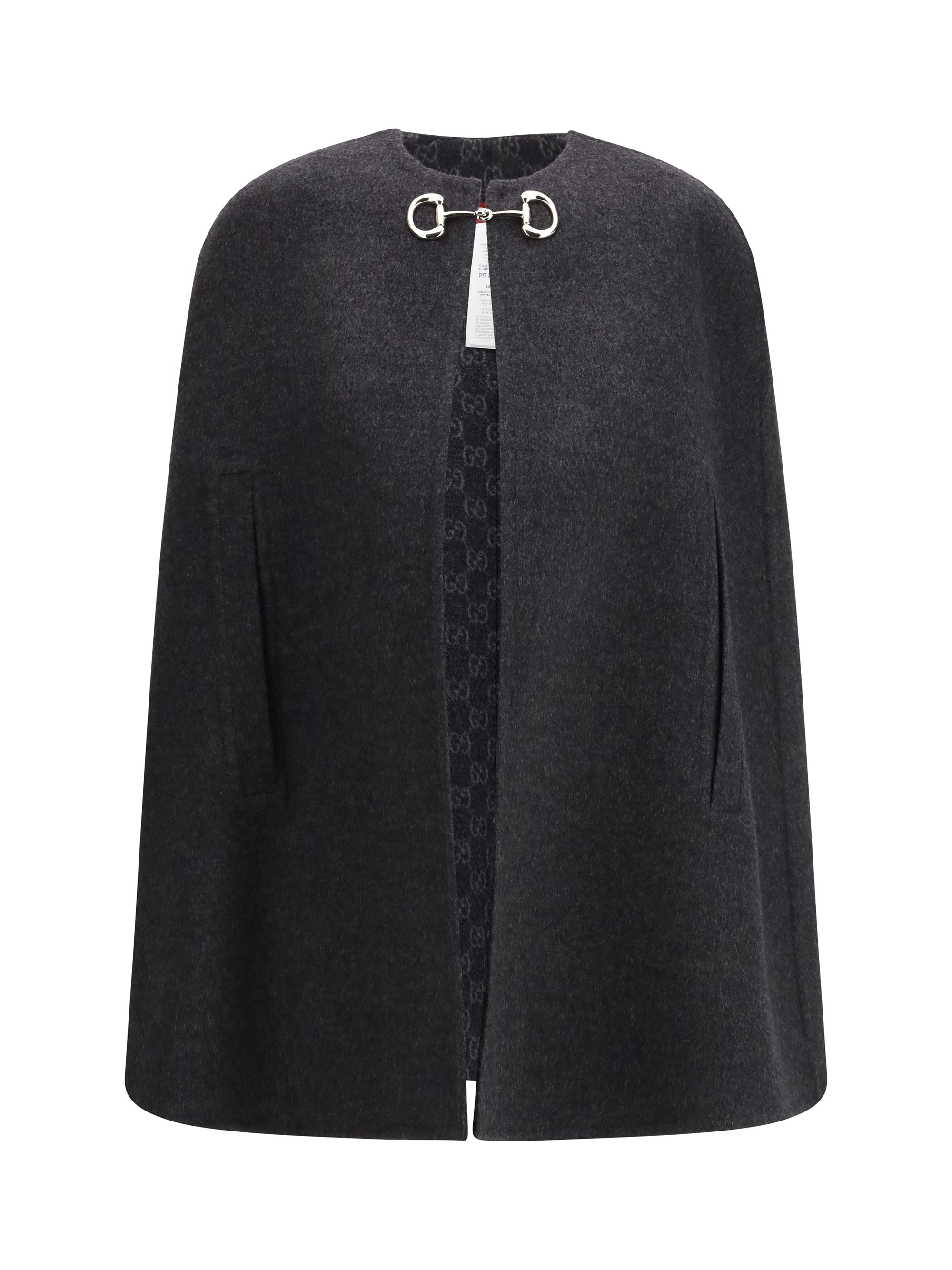 wool-blend cape