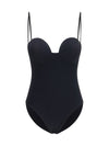 retro bustier one-piece swimsuit