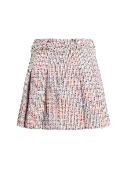 SELF-PORTRAIT 8 crystal belted miniskirt