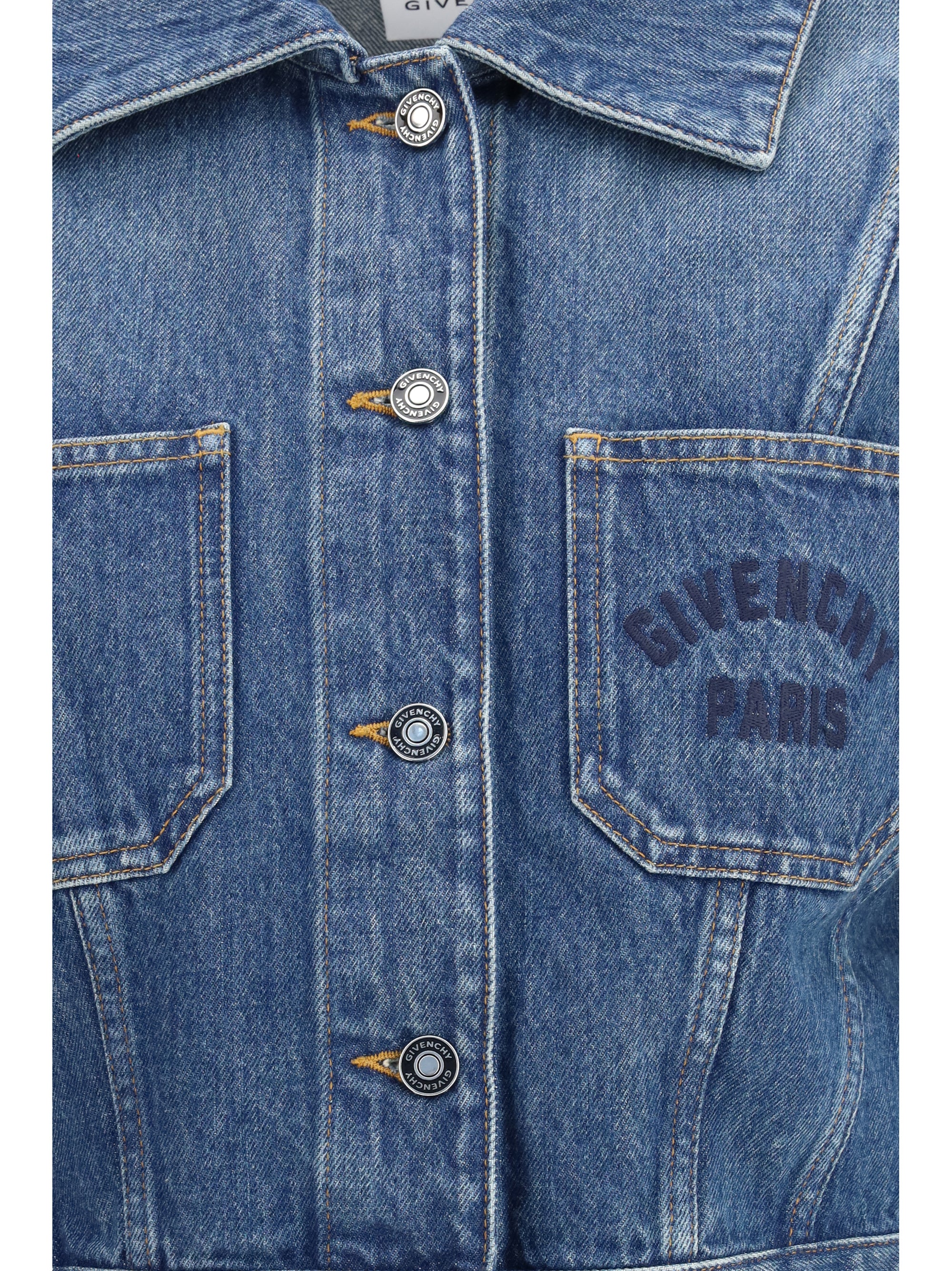 denim crop jacket