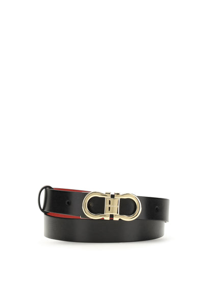 FERRAGAMO 75 adjustable and reversible gancini belt