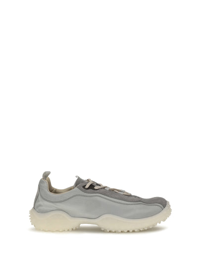 bubble sneakers in technical fabric and suede