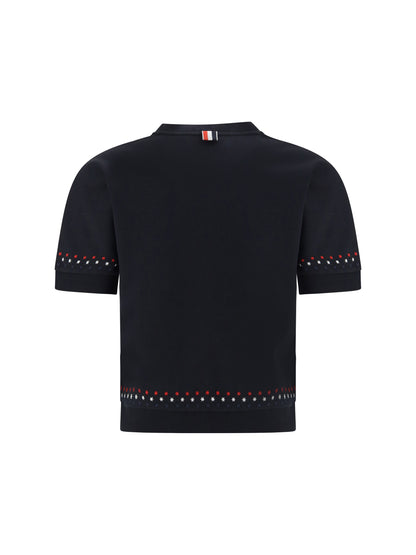 THOM BROWNE 40 snowflakes t-shirt